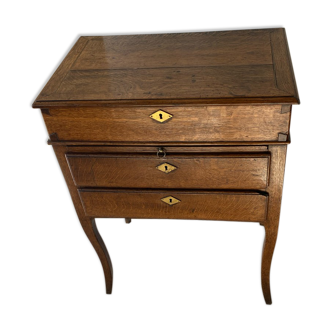 Chest of drawers writing oak early 19th