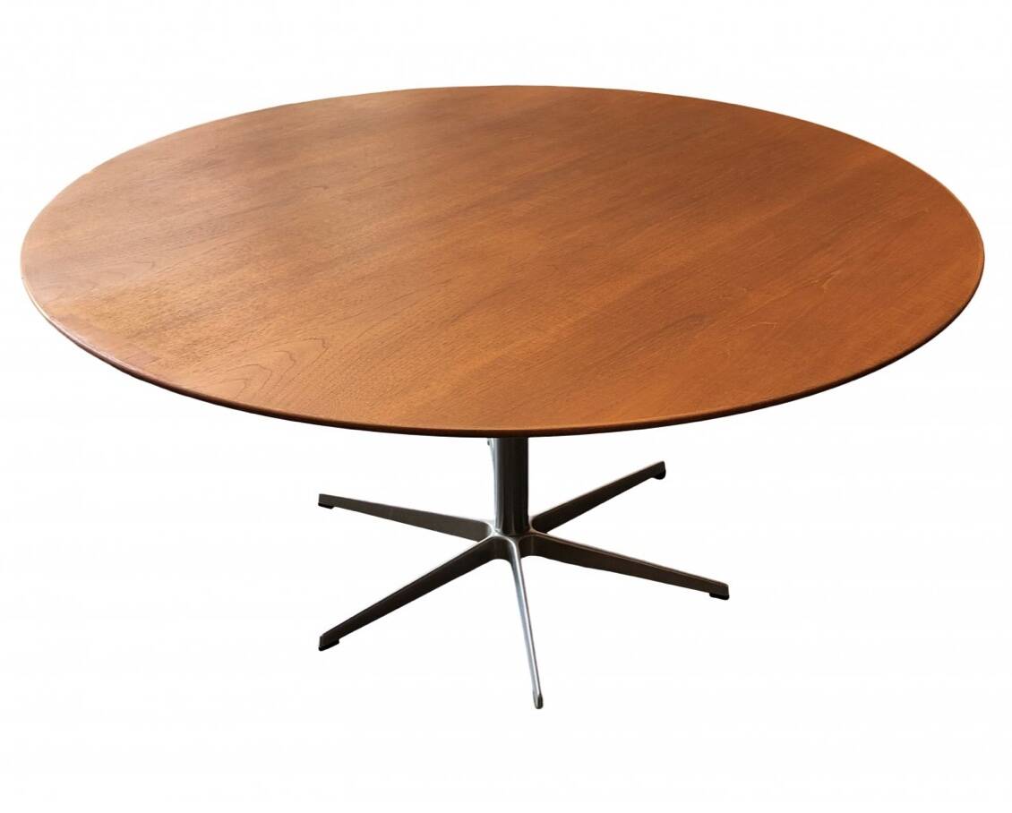 Scandinavian teak table 6 seats Arne Jacobsen