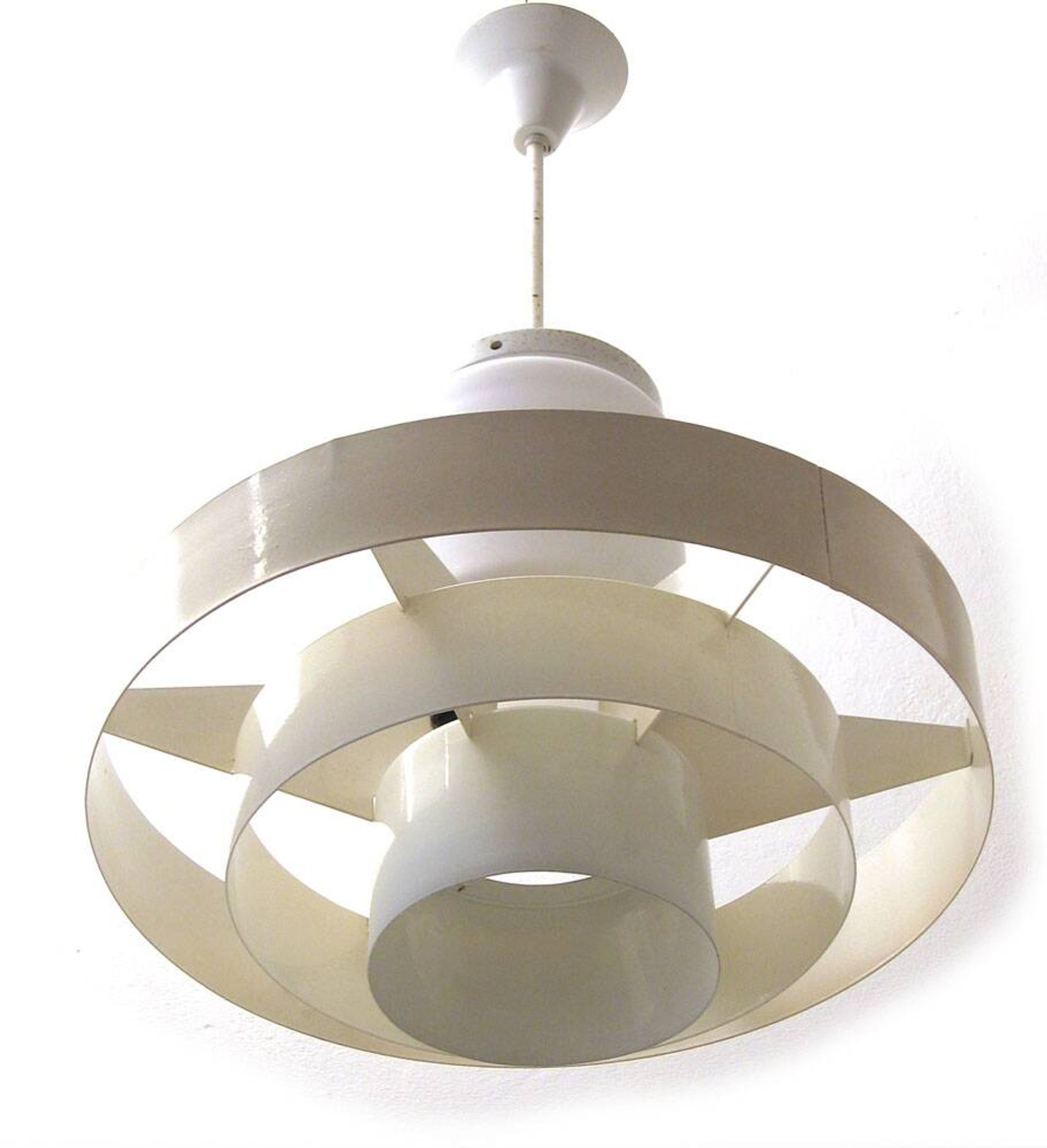 Large Fog and Morup industrial vintage pendant lamps