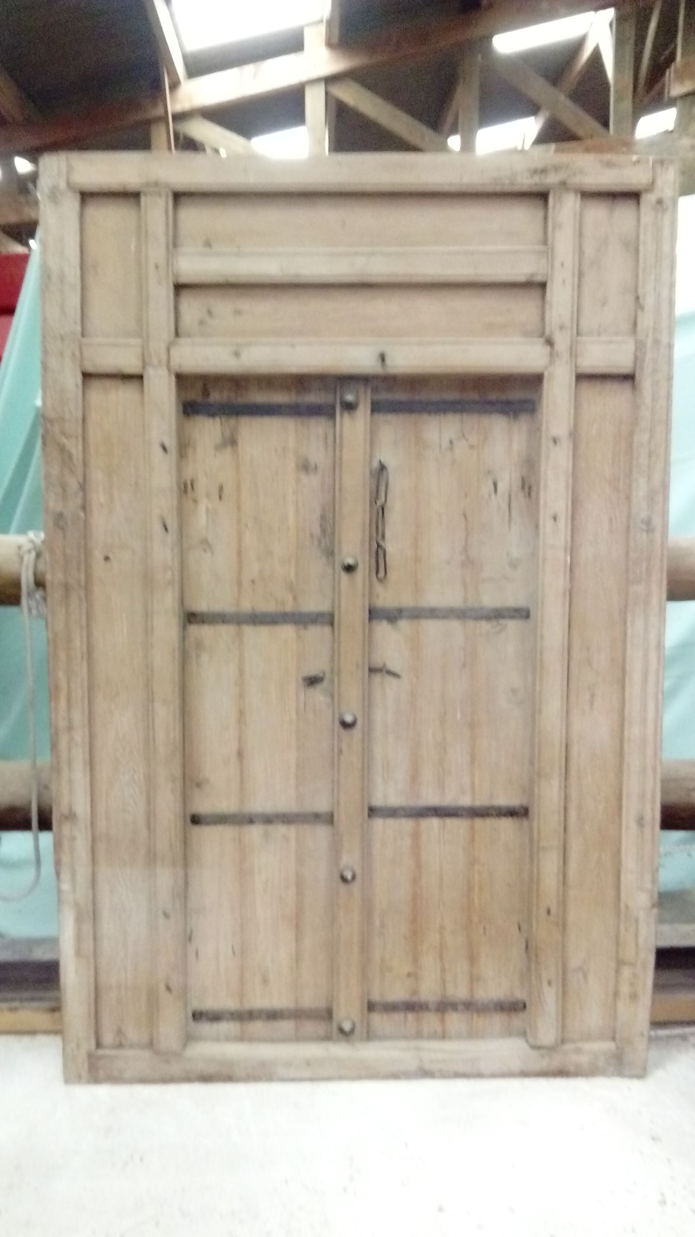 Old teak door