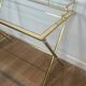 Neoclassical Gradine Desk in Brass and Glass, Attributed to the Mai