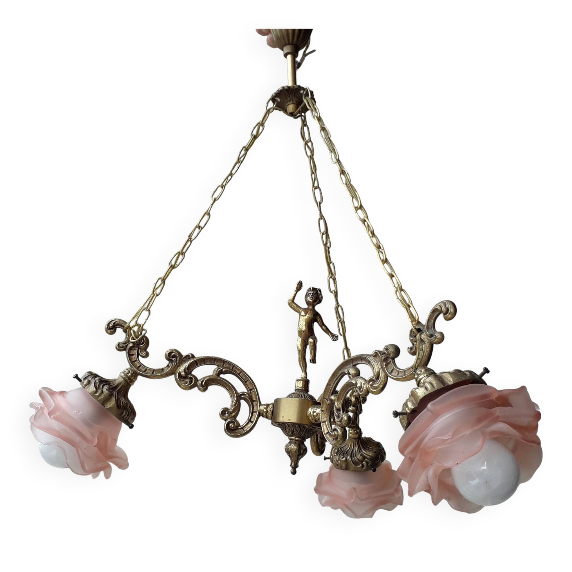 Chandelier or bronze pendant light