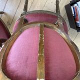 Pair of Louis XVI medallion armchairs