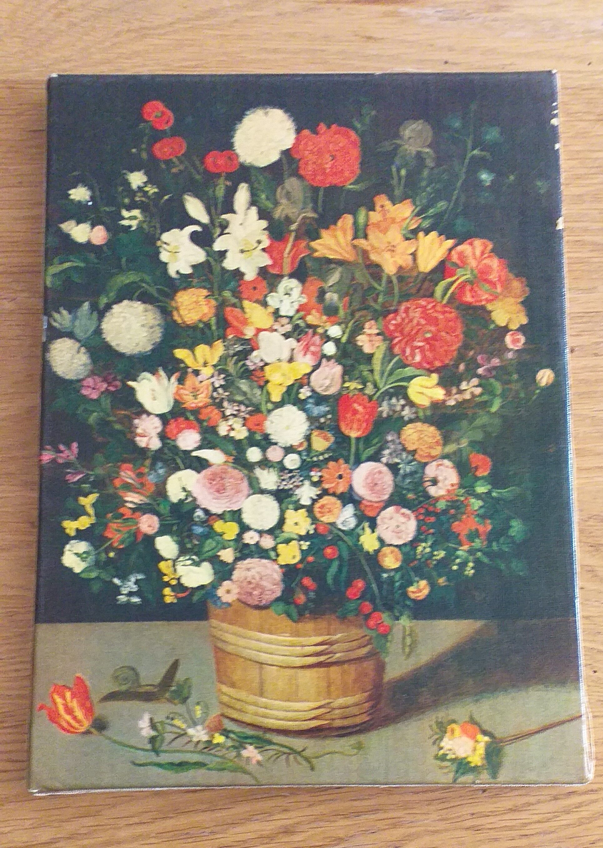 Print on canvas bouquet of flowers with a spiral 1964 braun et cie