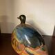 Ceramic duck sculpture signed jean marc bullot