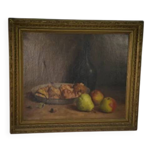 Tableau, huile sur toile,