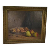 Oil painting on canvas, still life, signed C. Declercq, 1893
