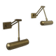 Paire d'appliques orientables, laiton patiné, France 1970
