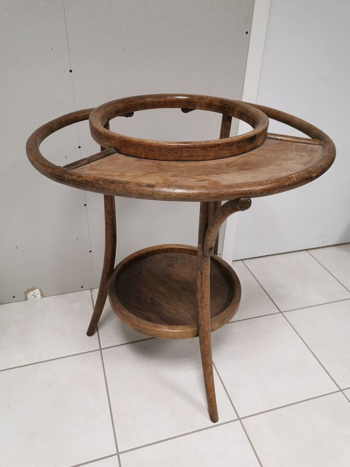 Servant 1900 , Art Nouveau Curved Wooden Bathroom Cabinet