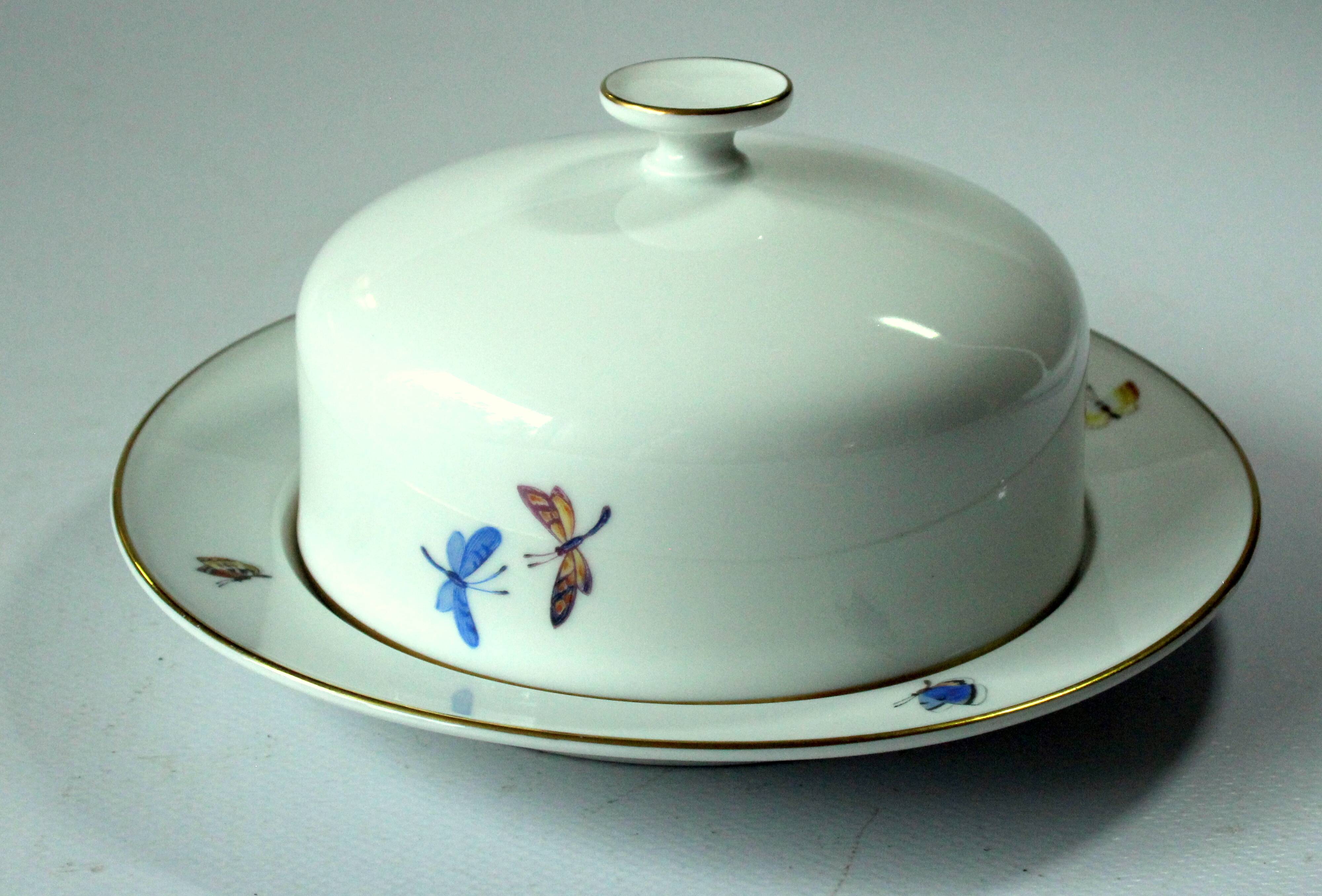 High quality porcelain butter dish by Heinrich Porzellan Design "Anmut"