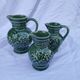 3 antique wine jugs