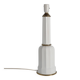 White Opaline Glass & Brass Heiberg Table Lamp, Denmark, Mid-19th century
