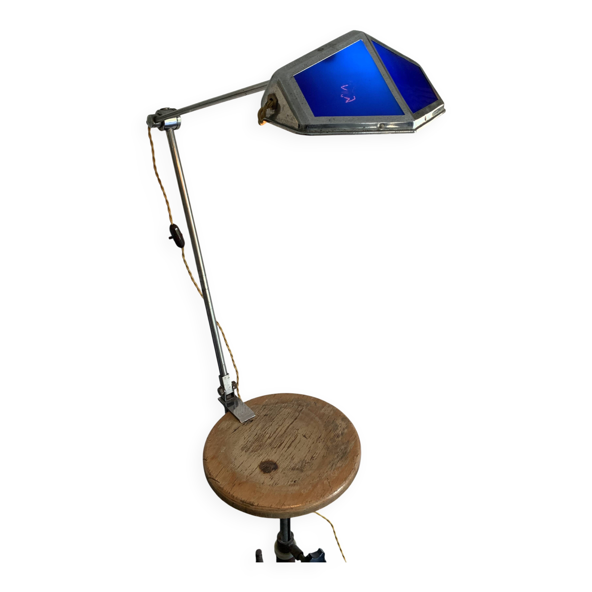 Large vintage lamp 1920 Pirouett architect Art Deco - 50 cm