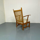 Vintage wicker armchair 1930s