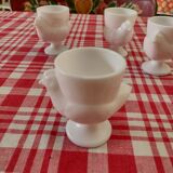 4 coquetiers opaline hen