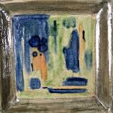 Large chamotte clay table centerpiece