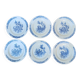 6 flat plates Clairefontaine model Louis XV