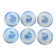 6 flat plates Clairefontaine model Louis XV