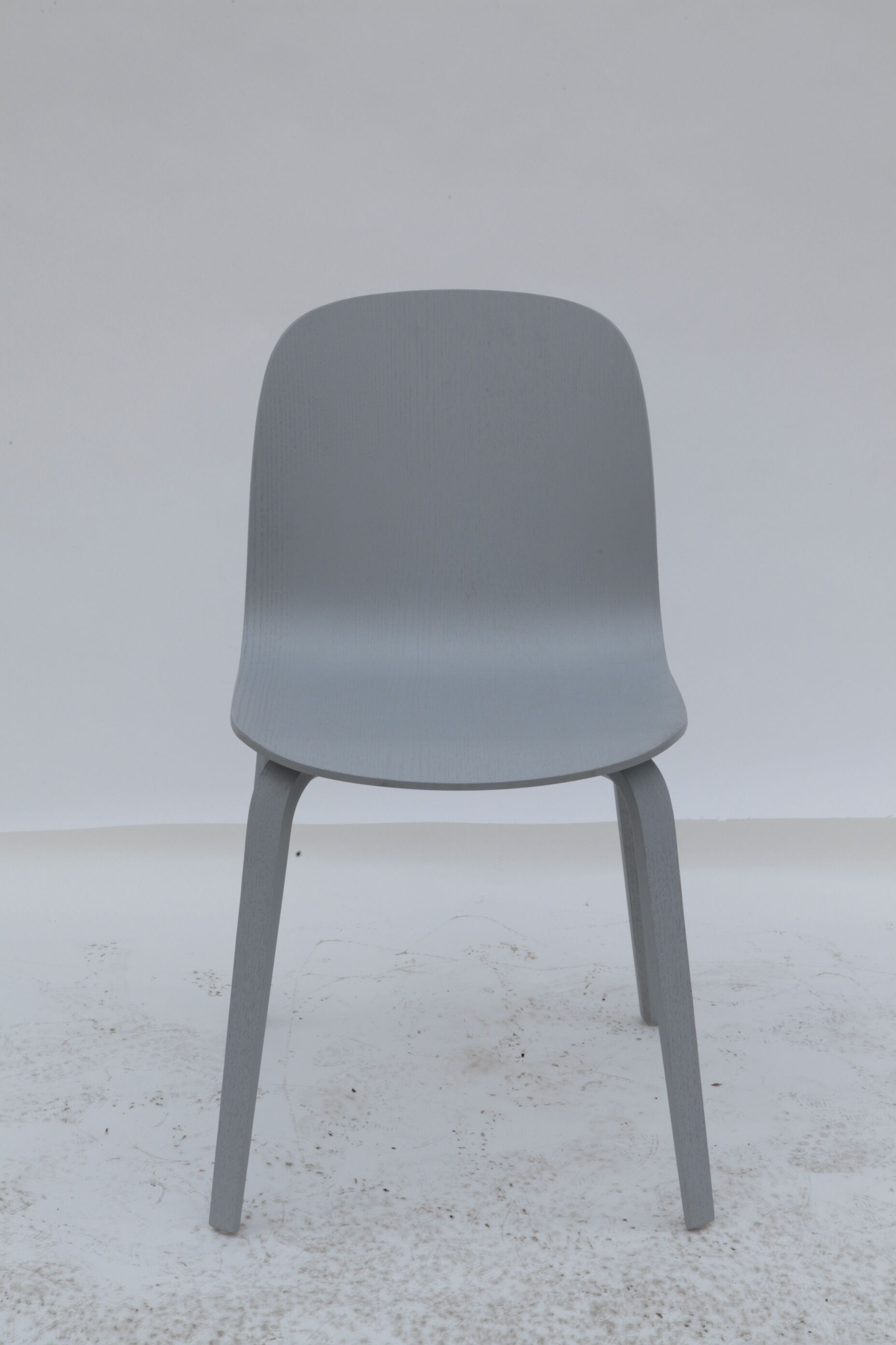 Grey wood chair