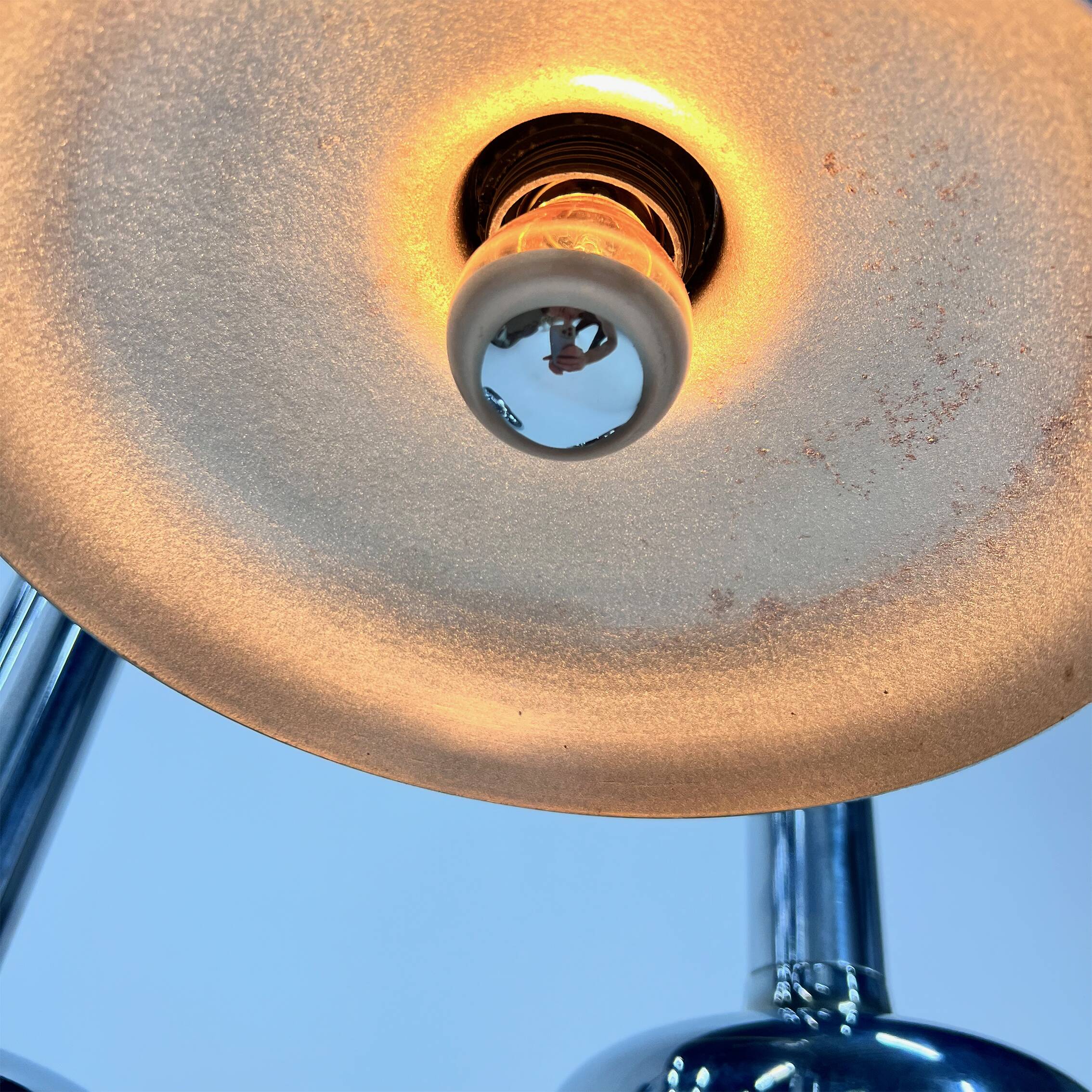 Space Age Chrome Pendant, 1970s