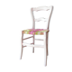Chaise paillée en torons de tissus