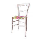 Chaise paillée en torons de tissus