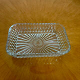 Plat en verre vintage 1960