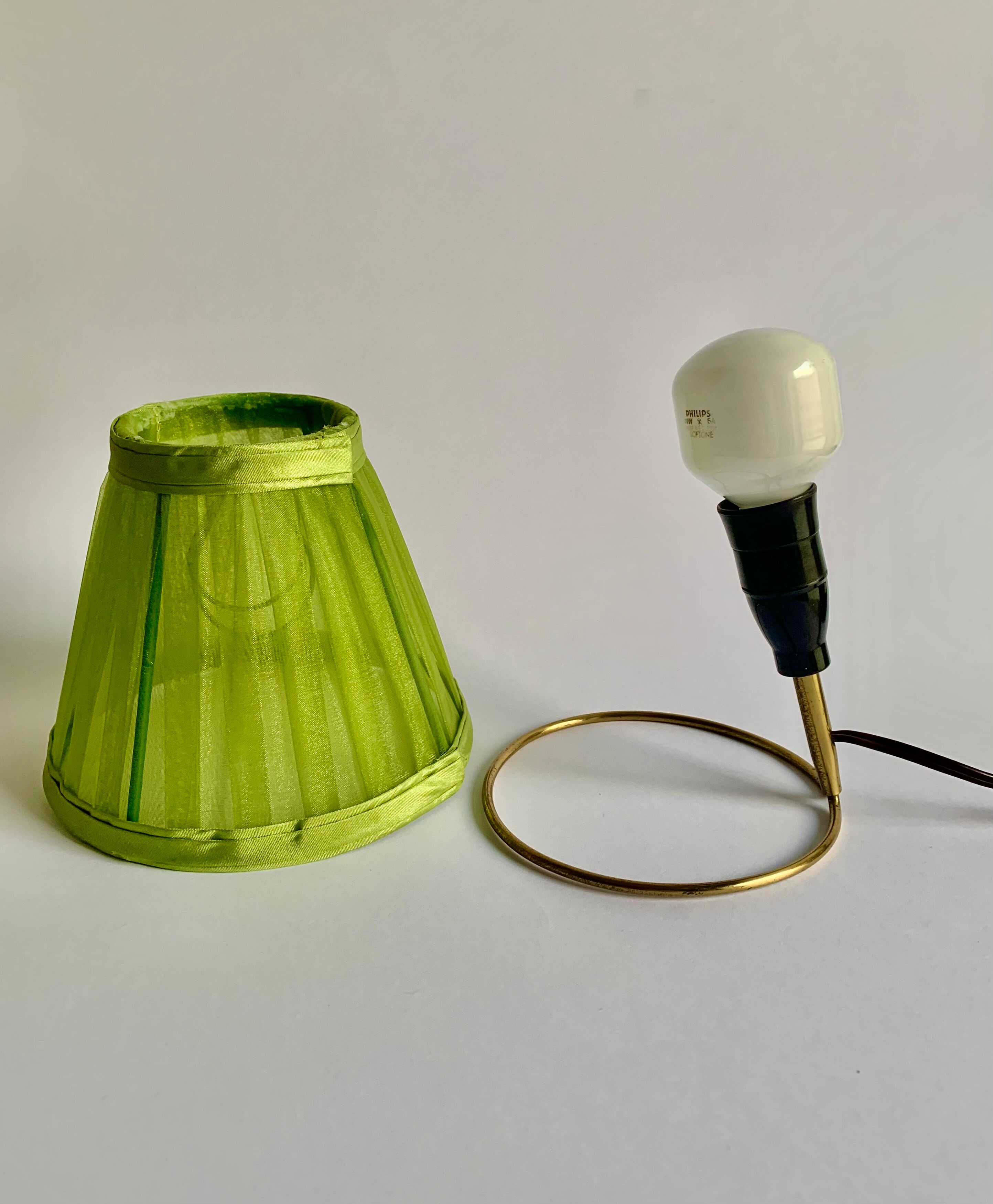 Vintage bedside lamp, J. T Kalmar, 1950s
