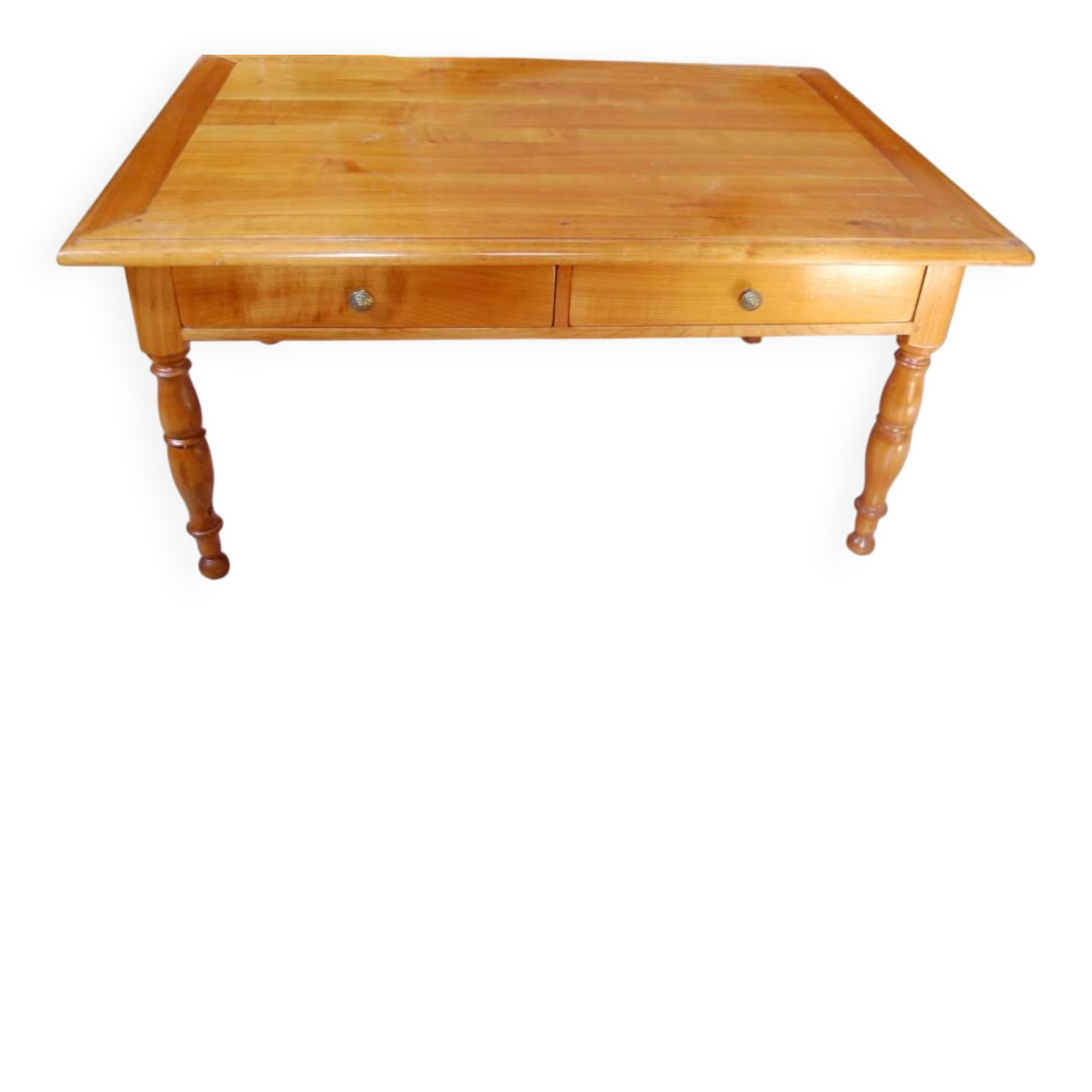 coffee table in solid cherry wood