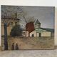 The windmill, oil on canvas signed Edgardo Ribeiro (1921-2005)