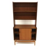 Scandinavian teak bookcase chest of drawers, Sweden, 1960