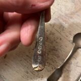 Set of 6 condiment spoons early XXth
