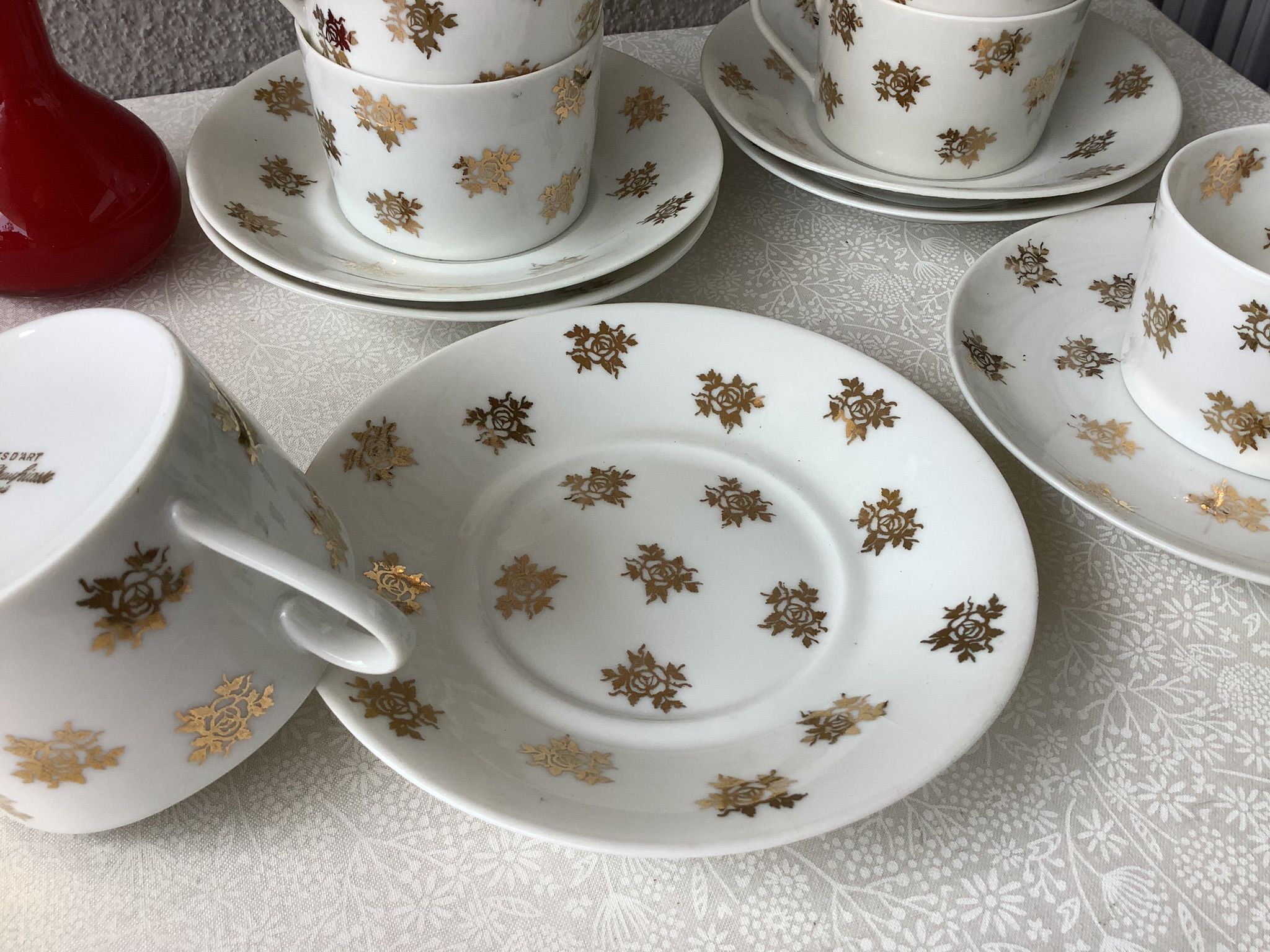 Tasses à thé Limoges Marcel Chaufriasse