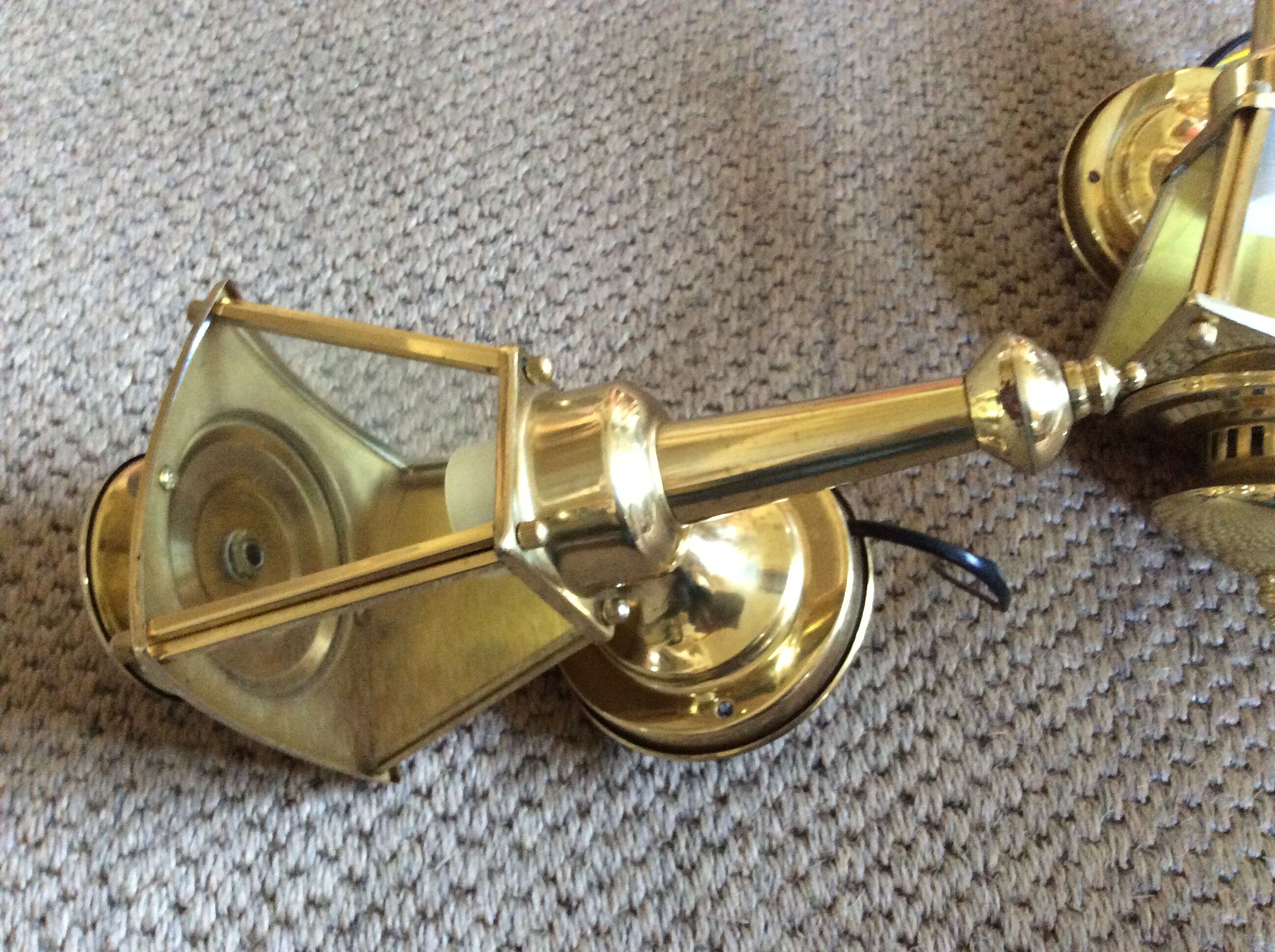 Pair of lantern sconces