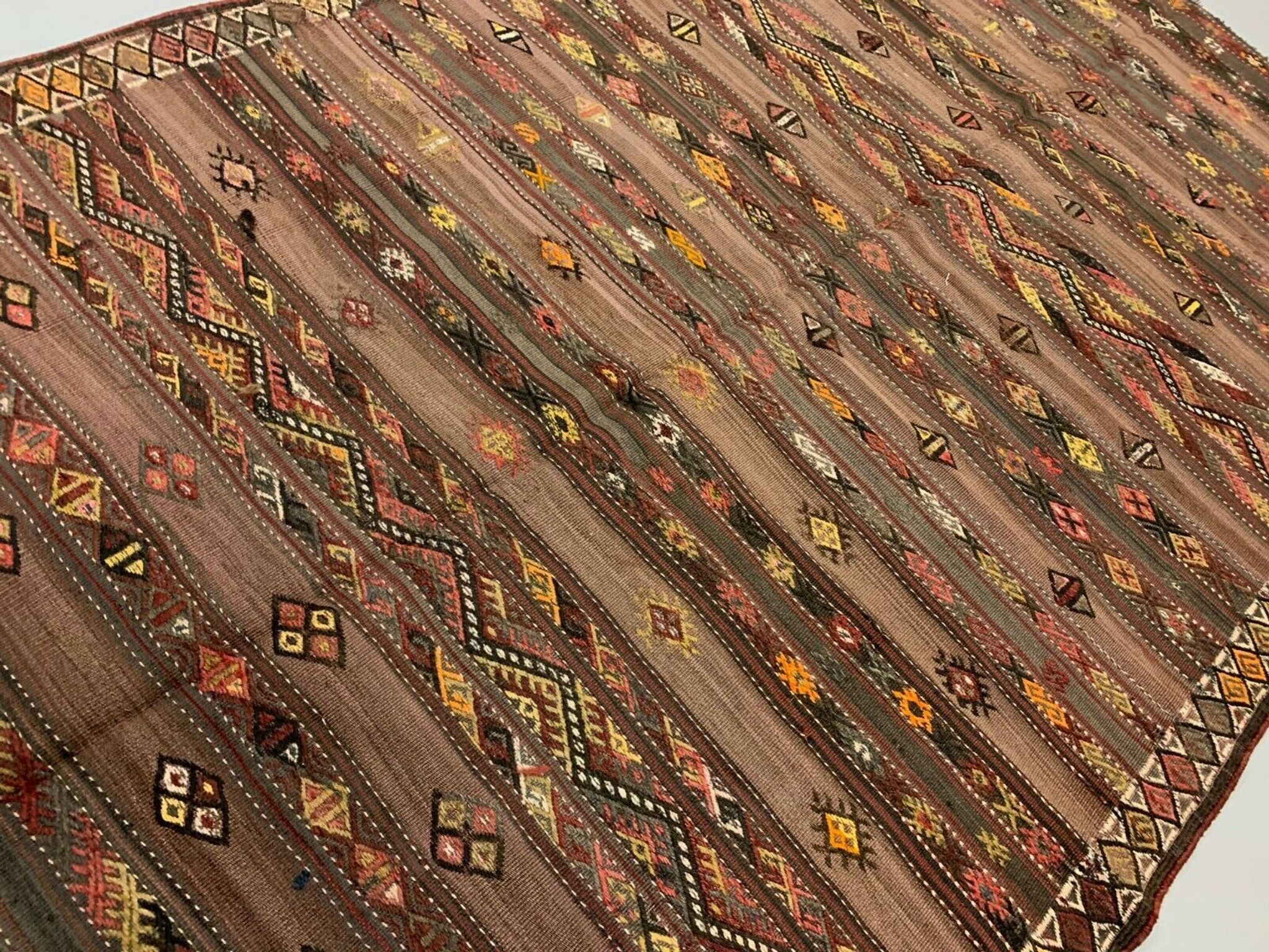 Tapis kilim turc 256x156 cm laine