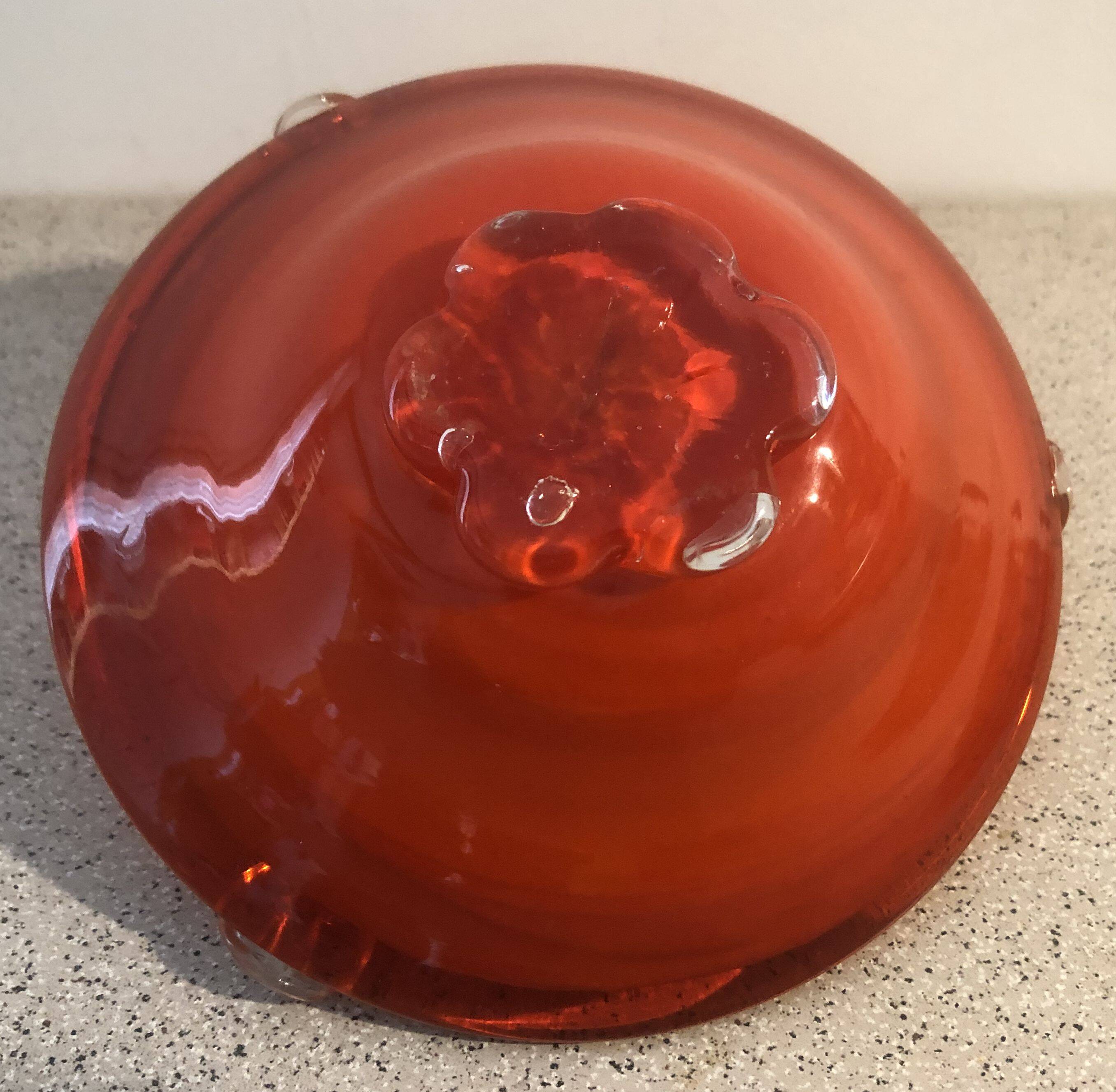 Blown glass ashtray