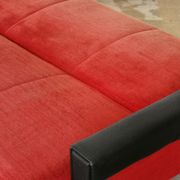 Convertible bench daybed rockabilly red and blakc 50-60s