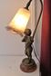 Lampe en bronze "Farbel" avec joueur de flute