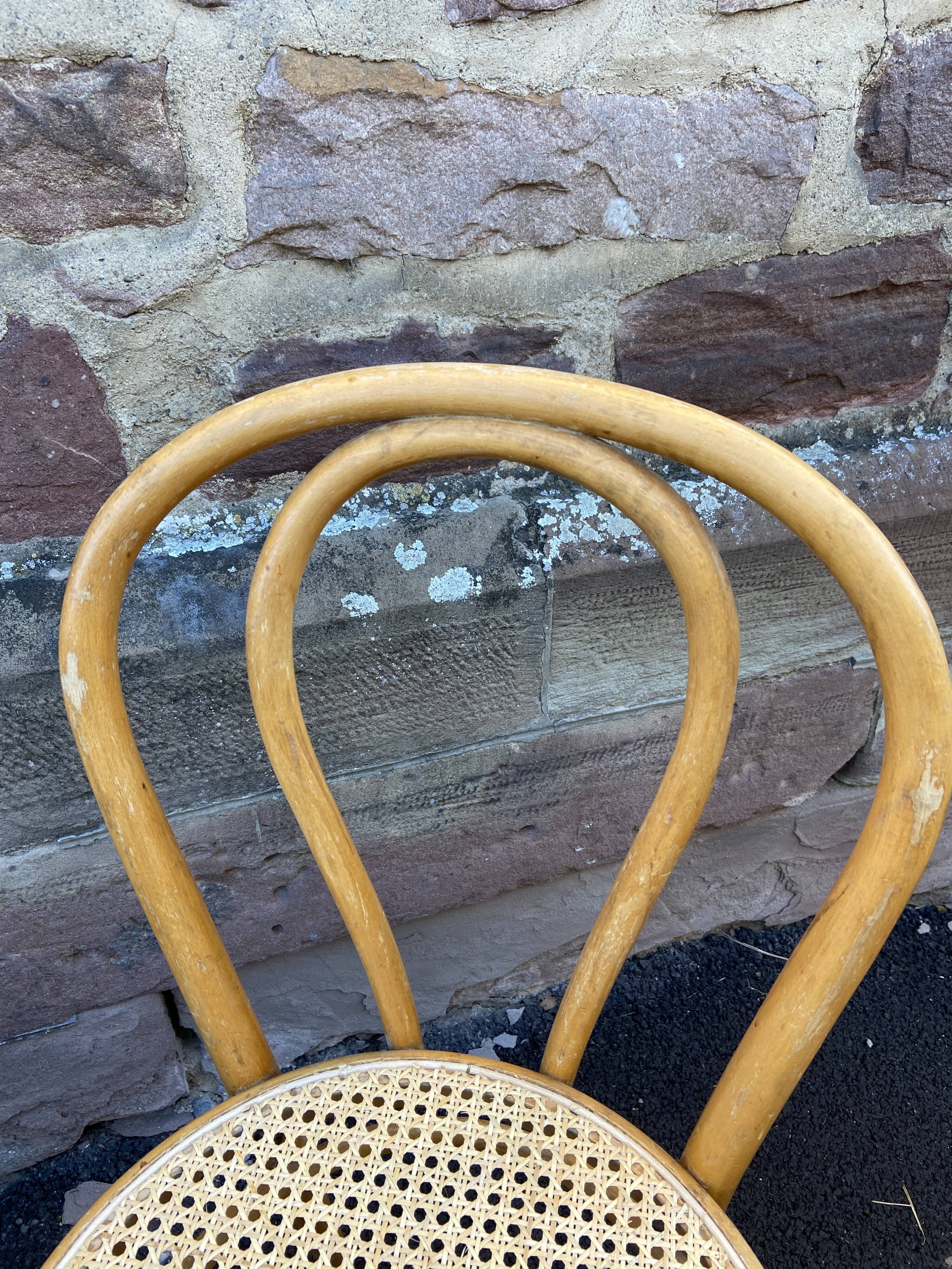 Pair of vintage bistro coffee chairs