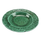 Footed compote with shaded enamels Sarreguemines majolica