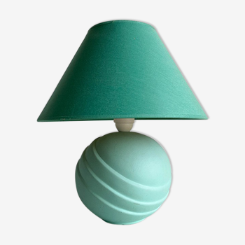 Green ceramic ball foot lamp