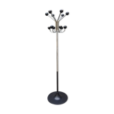 Black swivel parrot to 12 metal vintage 70s chrome balls