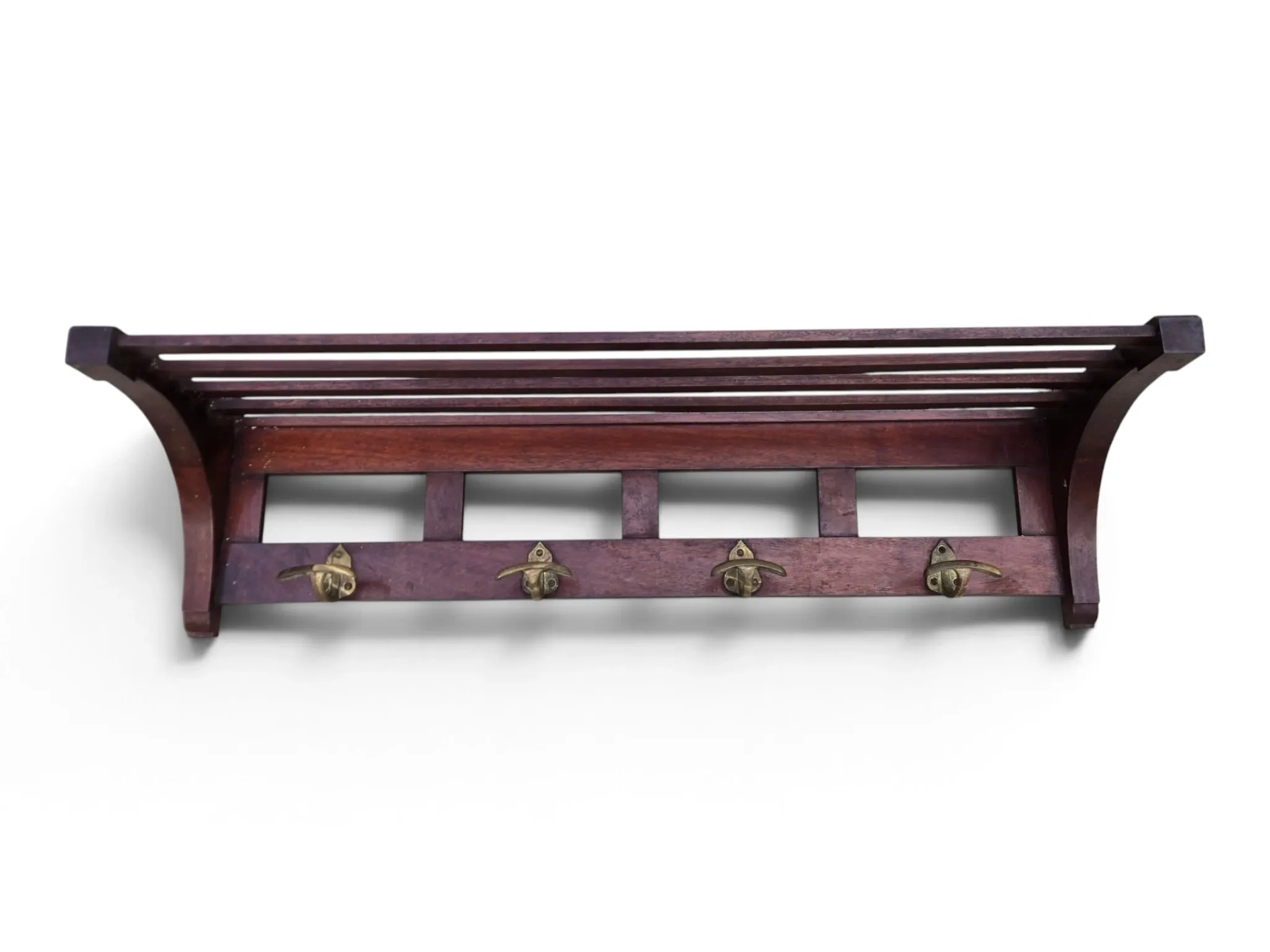 Entrance hall, mahogany coat rack