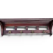 Entrance hall, mahogany coat rack