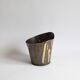 Cache-pot moderniste en cuivre, années 1950.