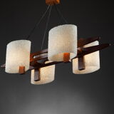 Scandinavian suspension in teak and granite perplex