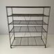 Free-standing industrial shelf with a metal structure, 4 shelves, 1960s, Germany.