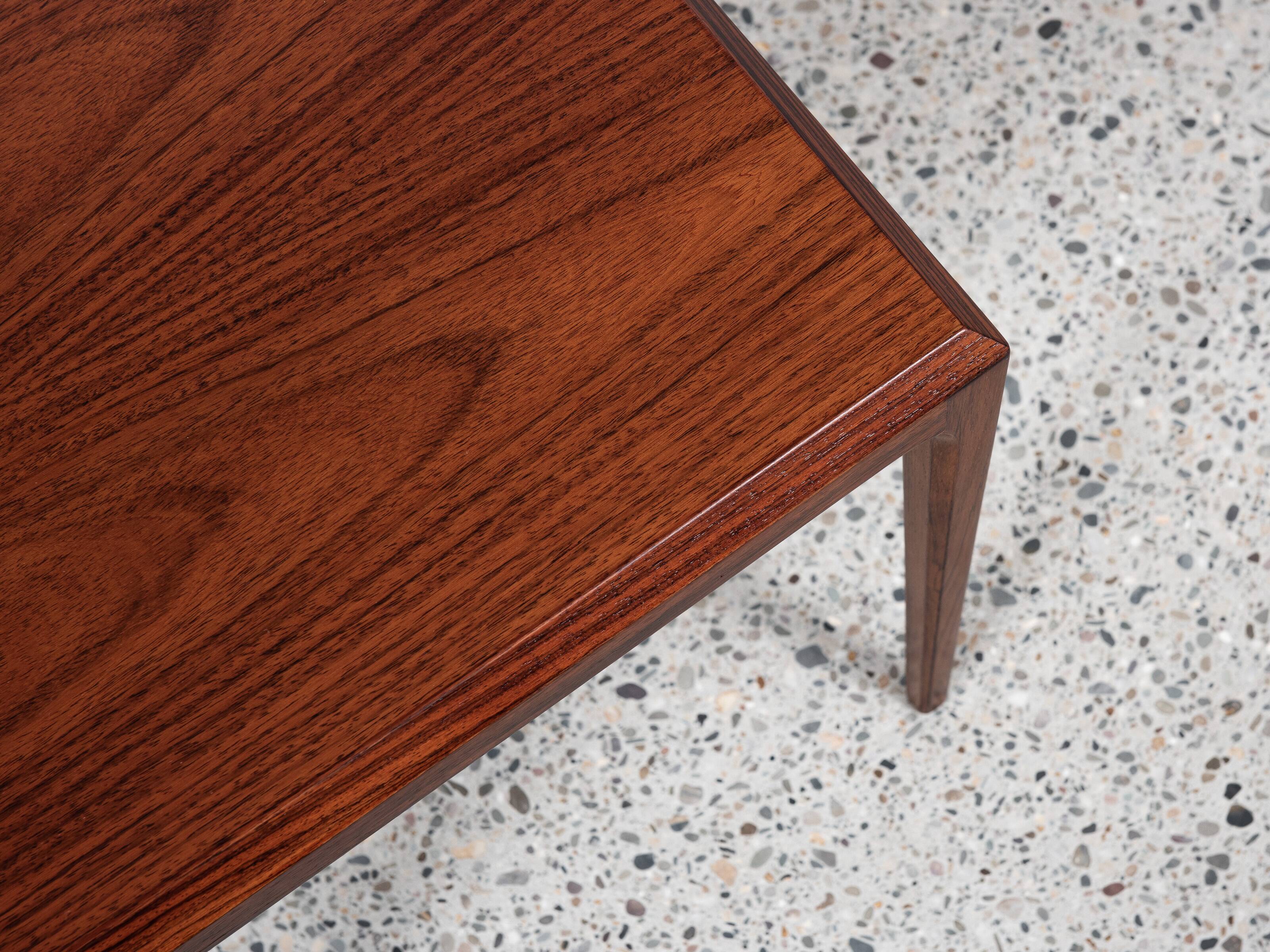 Midcentury Danish nest of 3 side tables in teak by Johannes Andersen for Silkeborg 1960s