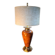 lampe ,,deluxe , lumina vintage 1975 a 80  style faux bois abat jour neuf l