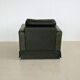 vintage green leather club chair